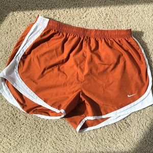 Burnt orange Texas Longhorns Nike Tempo shorts